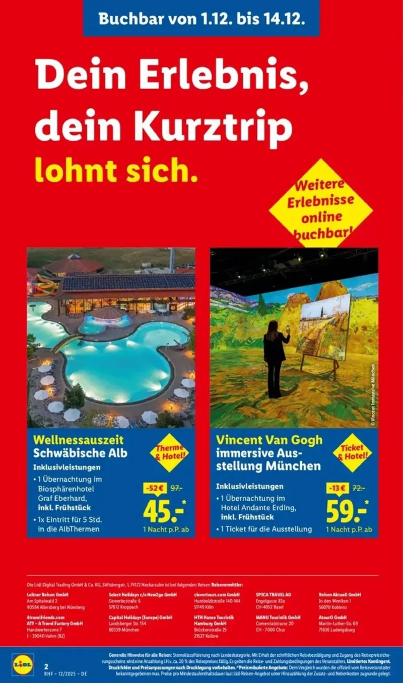 Lidl-Reisen Prospekt vom 01.12.2025, Seite 2