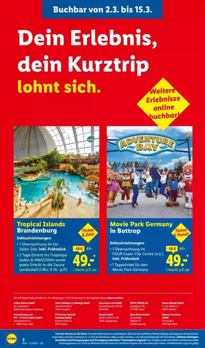 Lidl-Reisen Prospekt vom 28.02.2026, Seite 2