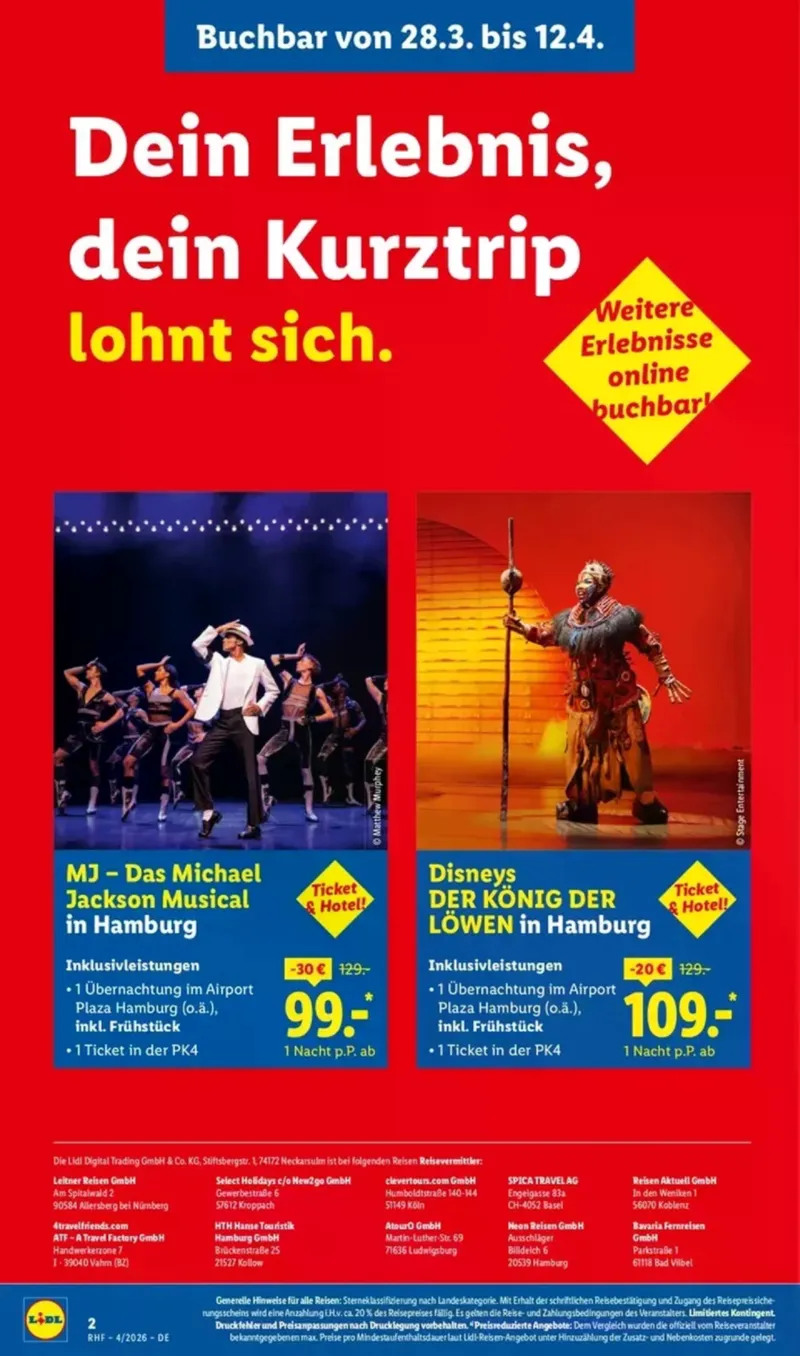 Lidl-Reisen Prospekt vom 28.03.2026, Seite 2