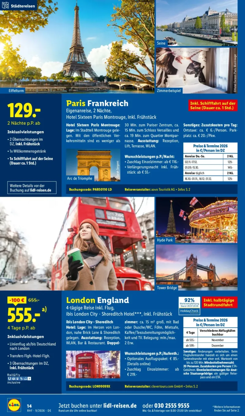 Lidl-Reisen Prospekt vom 29.08.2026, Seite 14