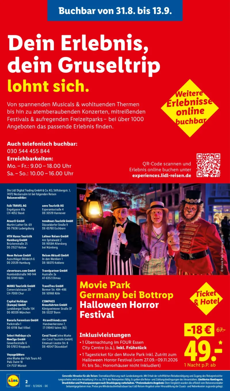 Lidl-Reisen Prospekt vom 29.08.2026, Seite 2