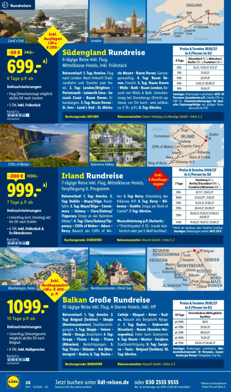 Lidl-Reisen Prospekt vom 29.08.2026, Seite 26