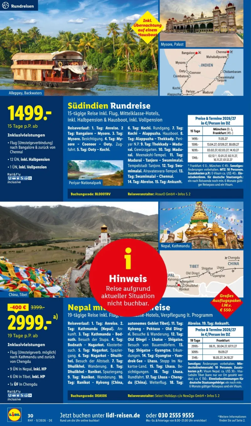 Lidl-Reisen Prospekt vom 29.08.2026, Seite 30