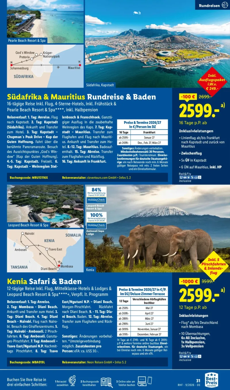 Lidl-Reisen Prospekt vom 29.08.2026, Seite 31