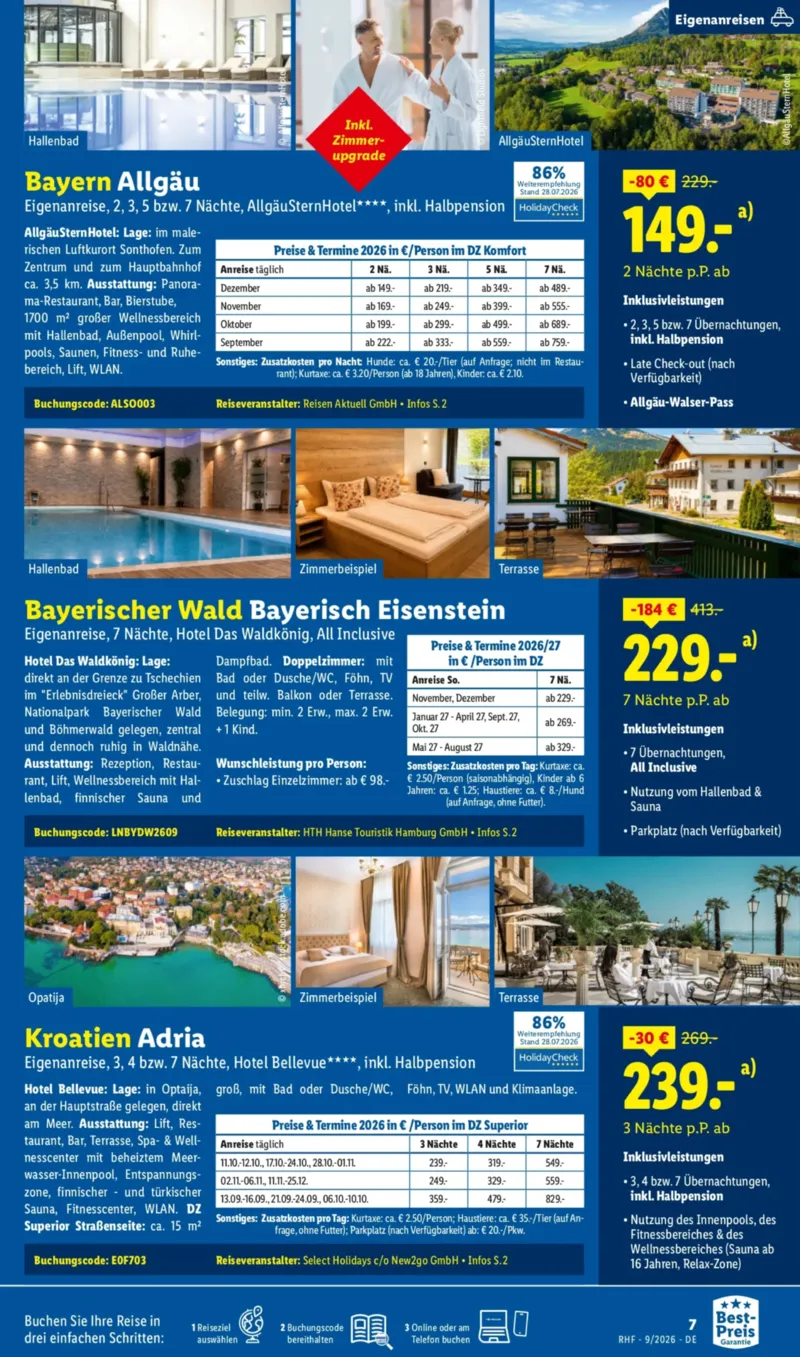 Lidl-Reisen Prospekt vom 29.08.2026, Seite 7