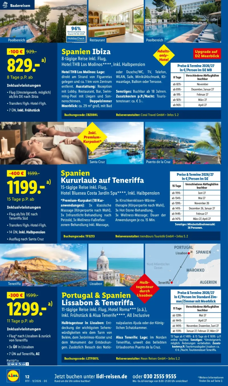 Lidl-Reisen Prospekt vom 12.09.2026, Seite 12