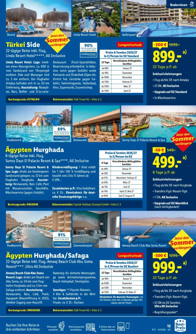 Lidl-Reisen Prospekt vom 12.09.2026, Seite 13