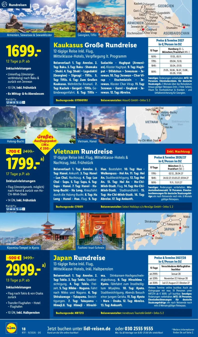 Lidl-Reisen Prospekt vom 12.09.2026, Seite 18