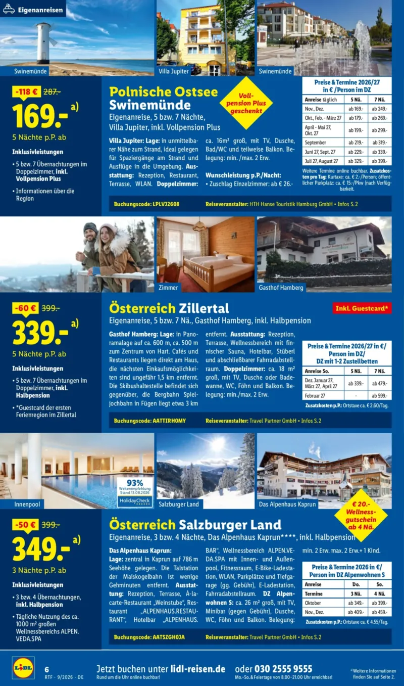 Lidl-Reisen Prospekt vom 12.09.2026, Seite 6