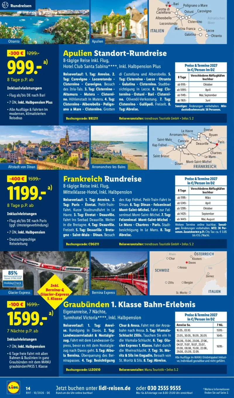 Lidl-Reisen Prospekt vom 30.09.2026, Seite 14