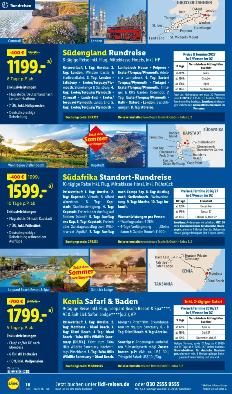 Lidl-Reisen Prospekt vom 30.09.2026, Seite 16