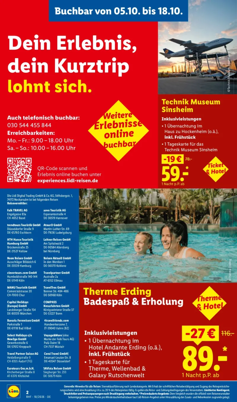 Lidl-Reisen Prospekt vom 30.09.2026, Seite 2