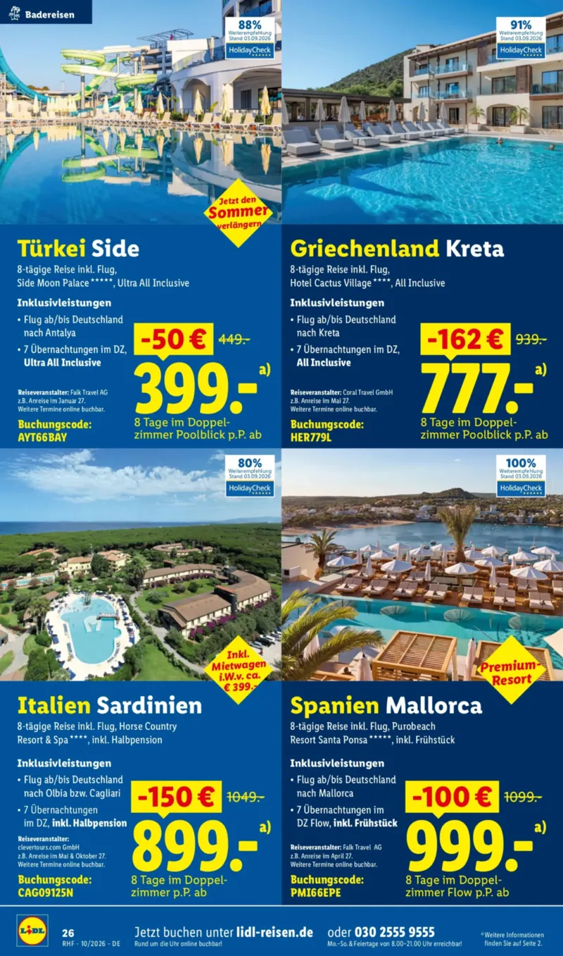 Lidl-Reisen Prospekt vom 30.09.2026, Seite 26