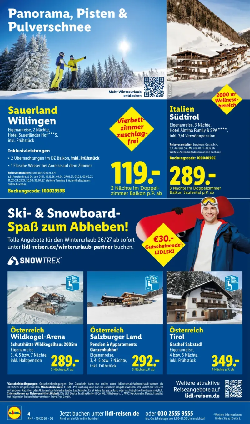 Lidl-Reisen Prospekt vom 30.09.2026, Seite 4