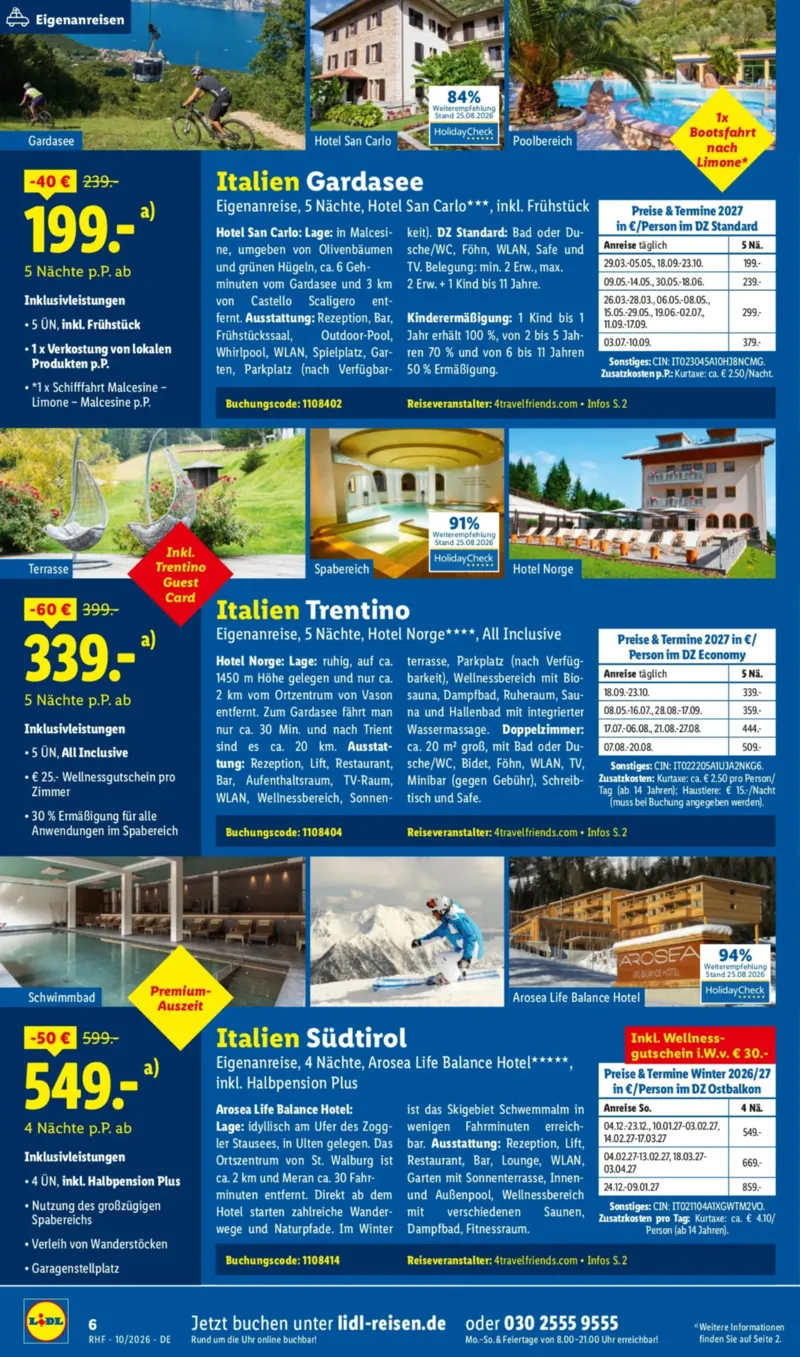 Lidl-Reisen Prospekt vom 30.09.2026, Seite 6
