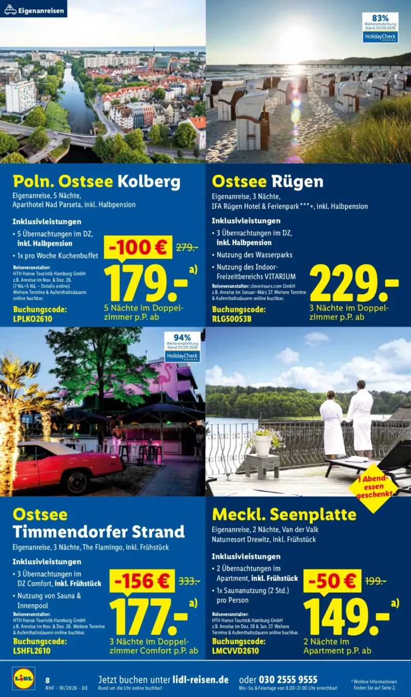 Lidl-Reisen Prospekt vom 30.09.2026, Seite 8