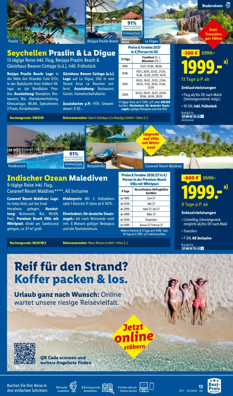 Lidl-Reisen Prospekt vom 14.10.2026, Seite 13