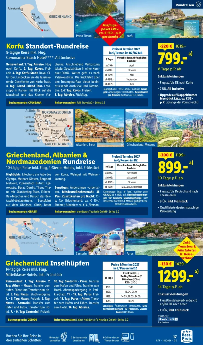 Lidl-Reisen Prospekt vom 14.10.2026, Seite 17