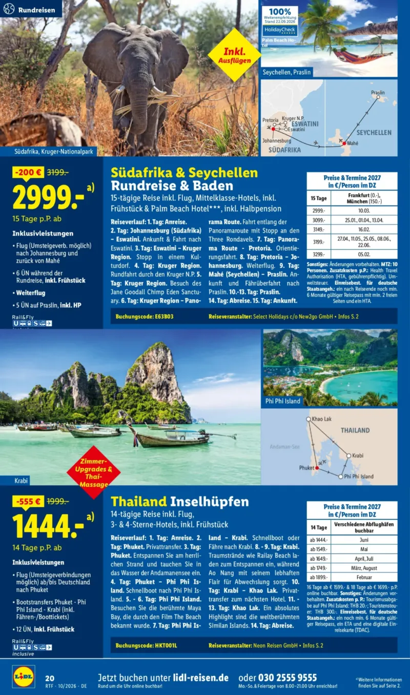 Lidl-Reisen Prospekt vom 14.10.2026, Seite 20
