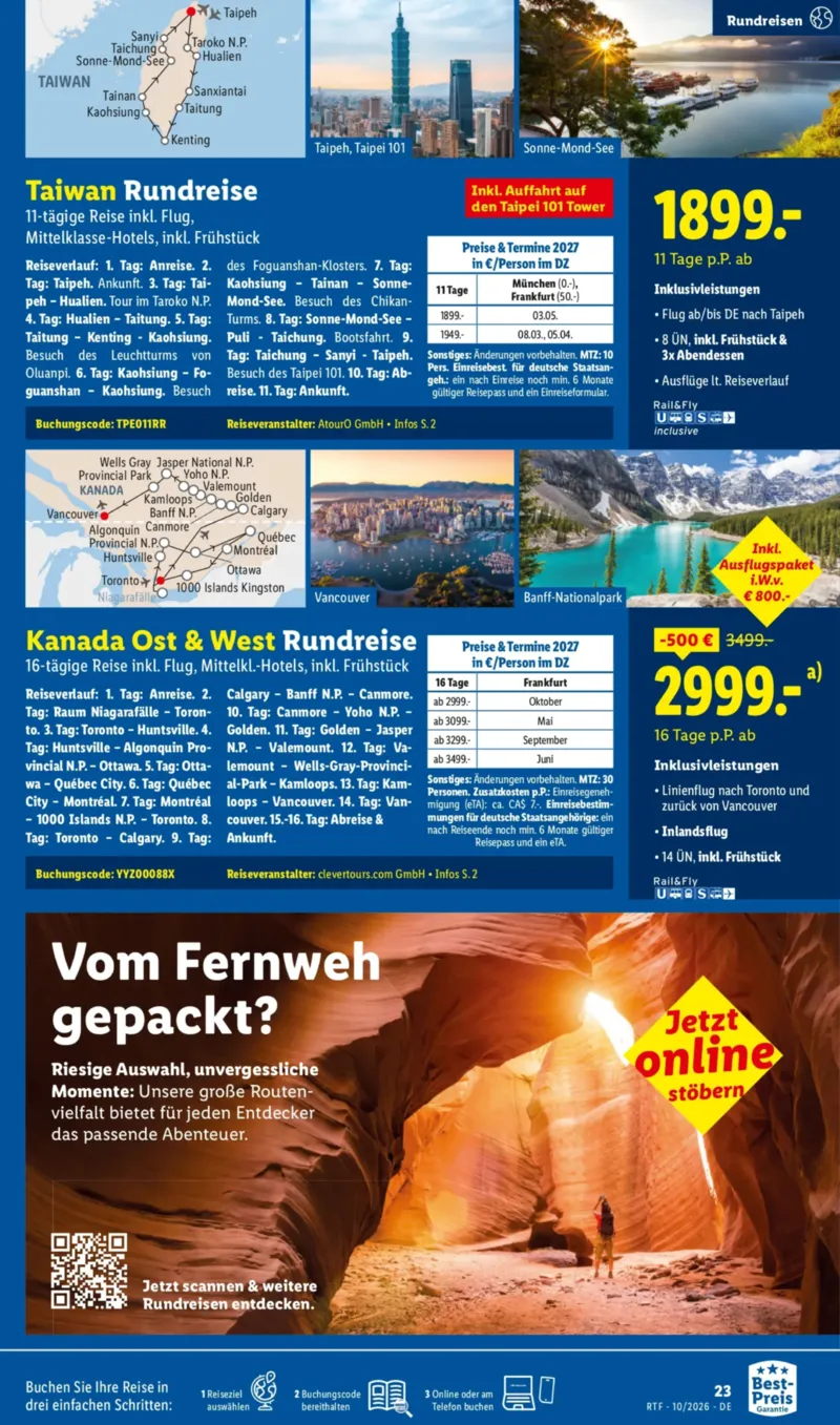 Lidl-Reisen Prospekt vom 14.10.2026, Seite 23
