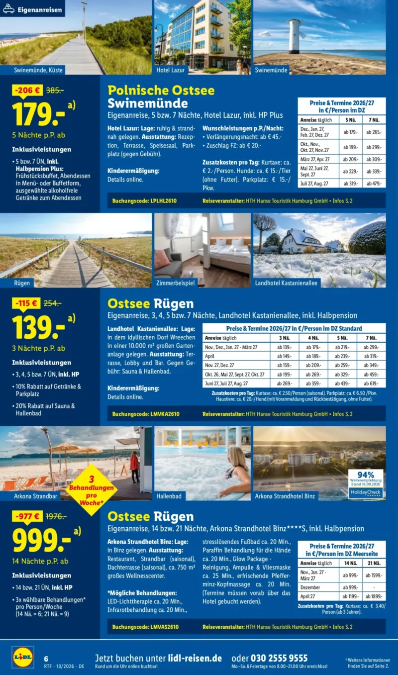 Lidl-Reisen Prospekt vom 14.10.2026, Seite 6