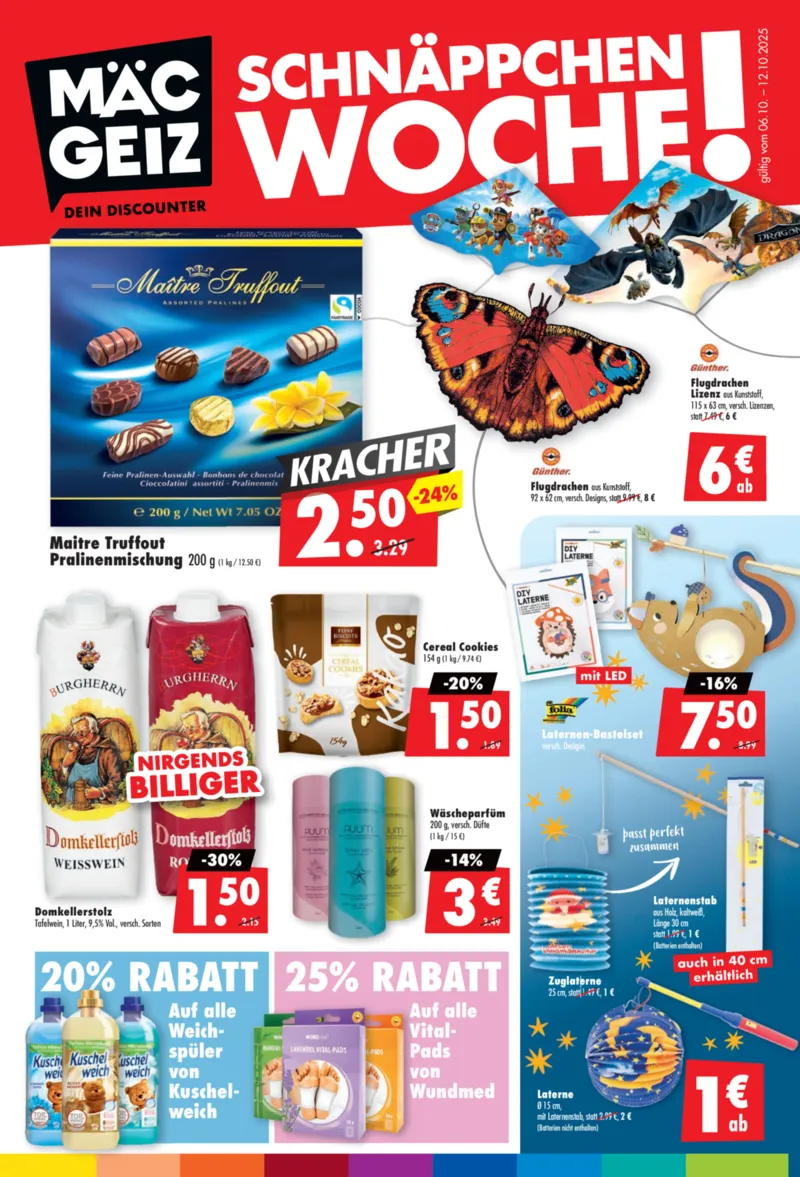 Mäc-Geiz Prospekt vom 06.10.2025, Seite 1
