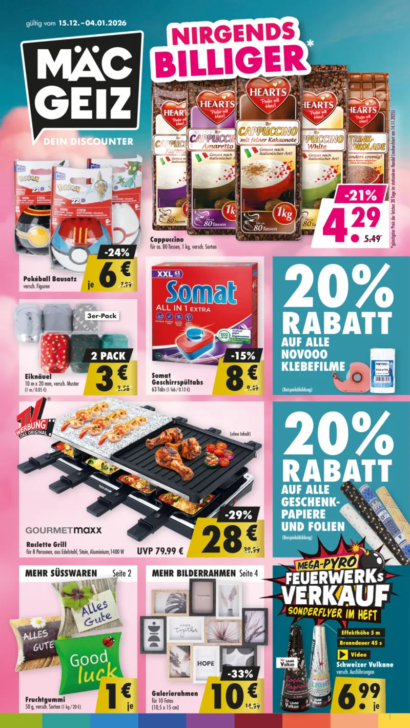 Mäc-Geiz Prospekt vom 15.12.2025, Seite 1