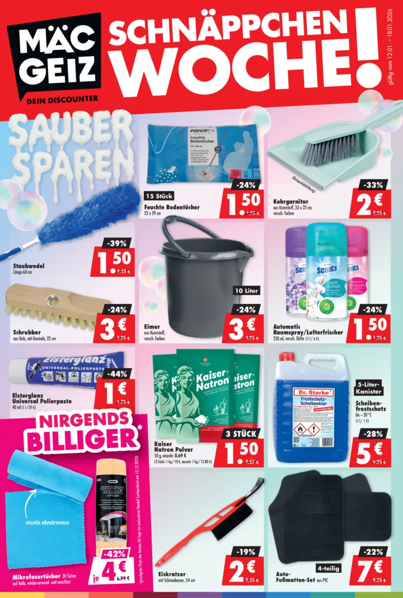 Mäc-Geiz Prospekt vom 12.01.2026, Seite 1