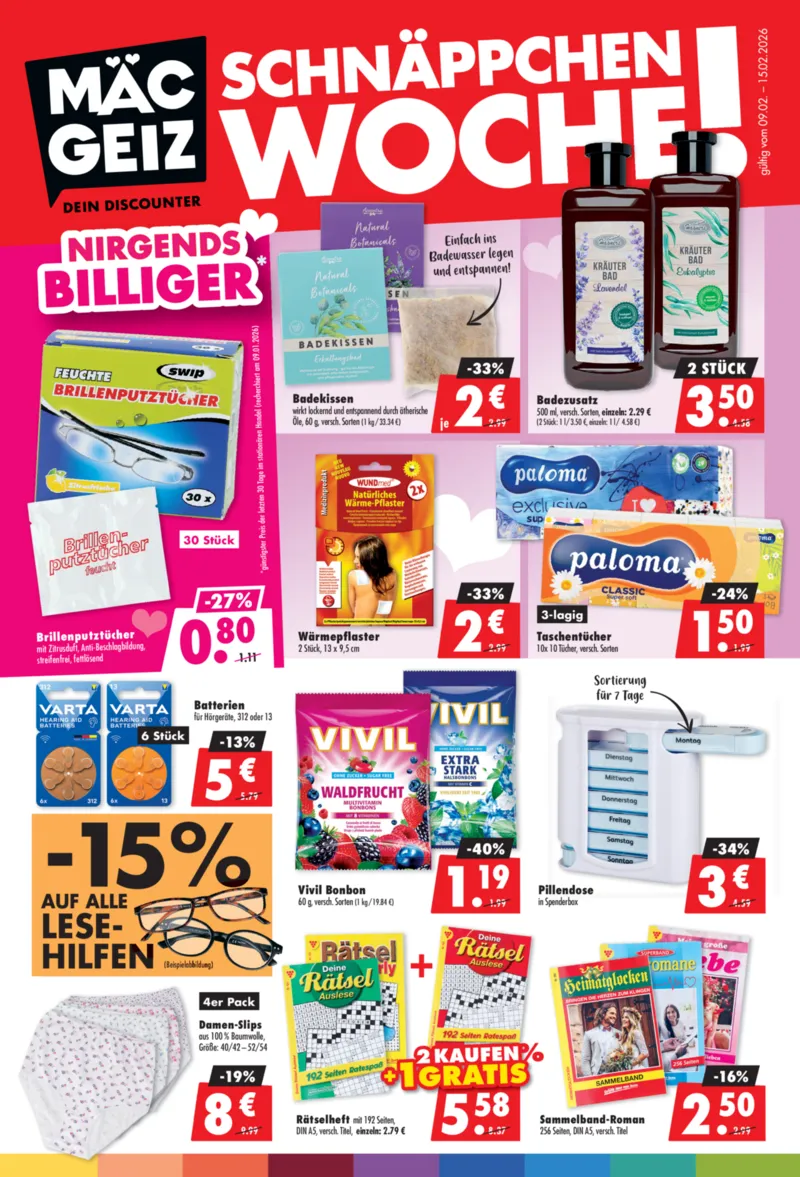 Mäc-Geiz Prospekt vom 09.02.2026, Seite 1