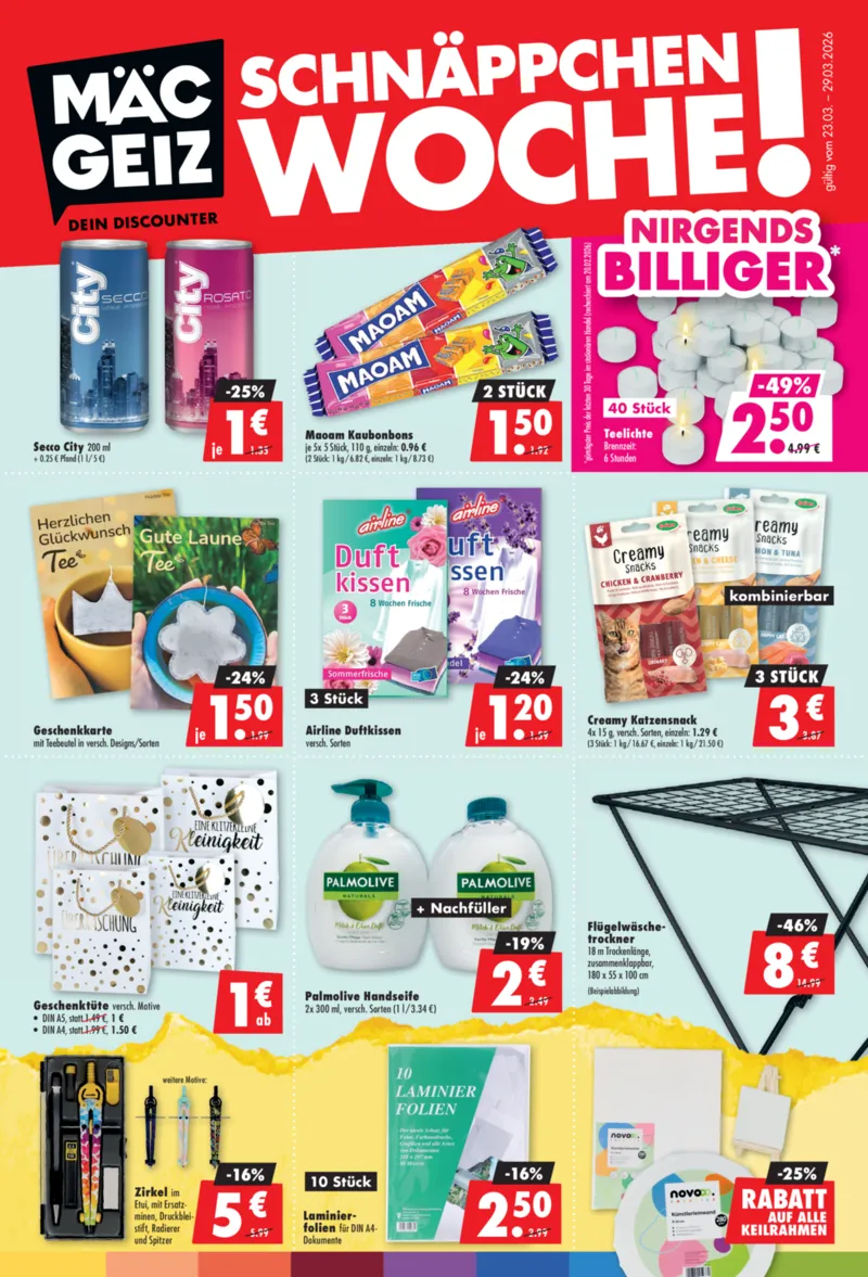 Mäc-Geiz Prospekt vom 23.03.2026, Seite 1
