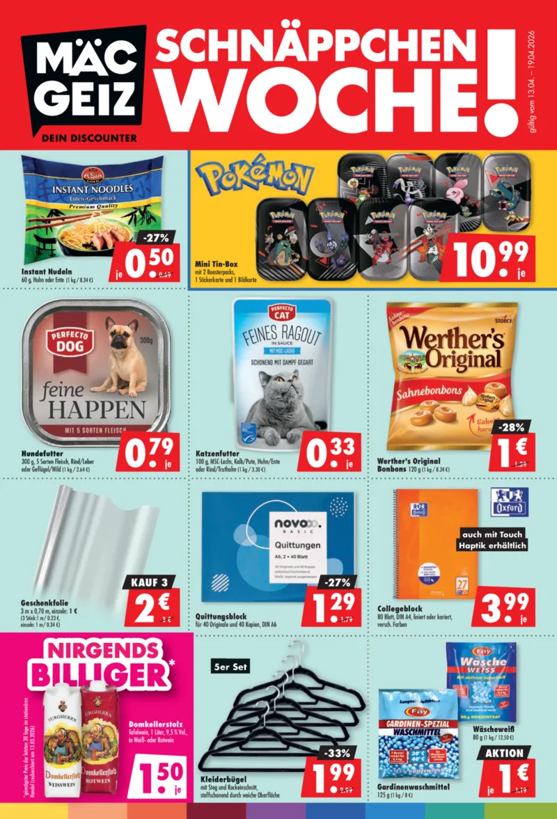 Mäc-Geiz Prospekt vom 13.04.2026, Seite 1