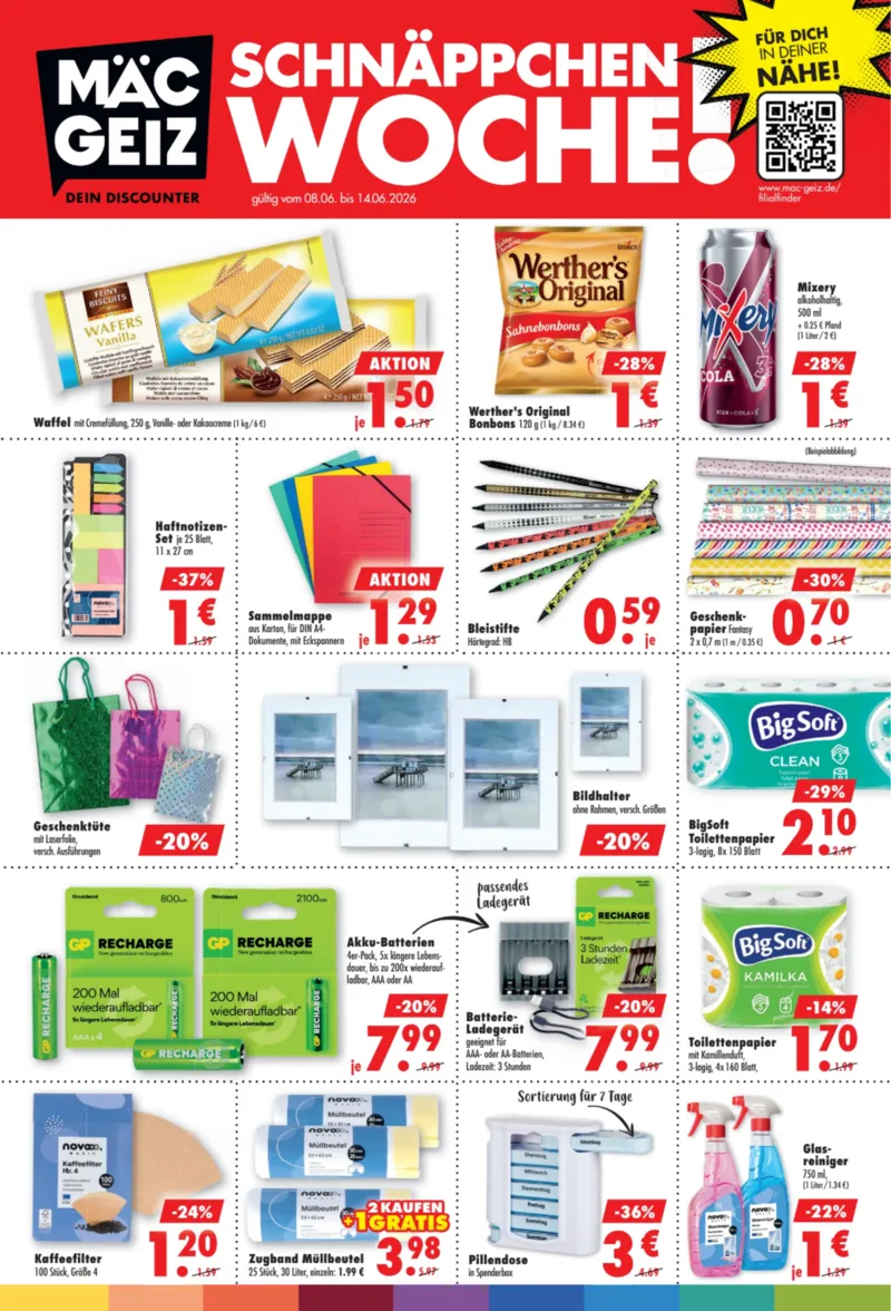 Mäc-Geiz Prospekt vom 08.06.2026, Seite 1