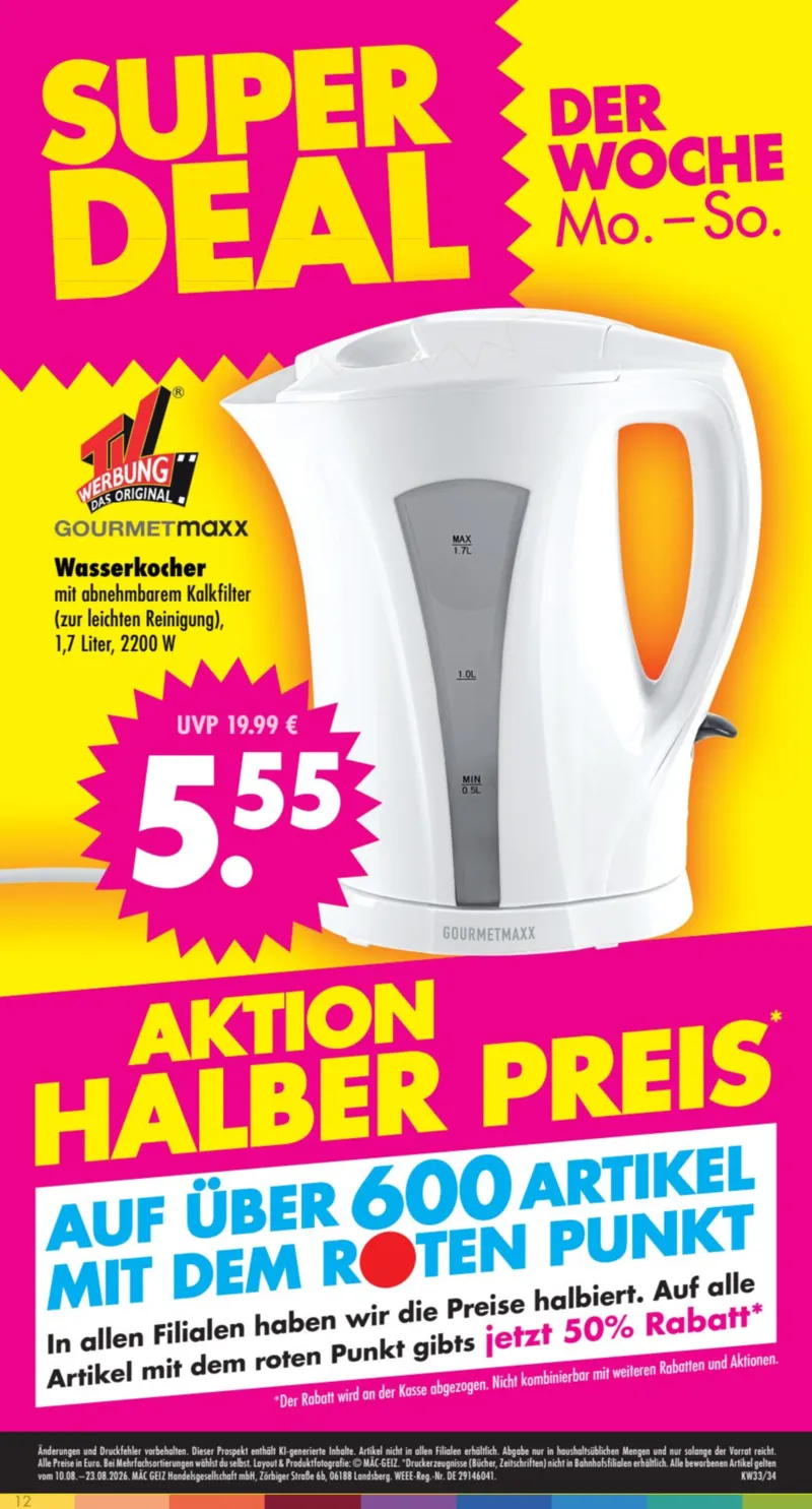 Mäc-Geiz Prospekt vom 10.08.2026, Seite 12