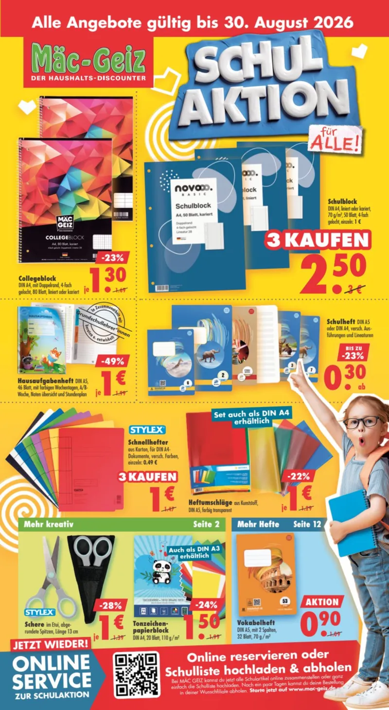 Mäc-Geiz Prospekt vom 10.08.2026, Seite 1
