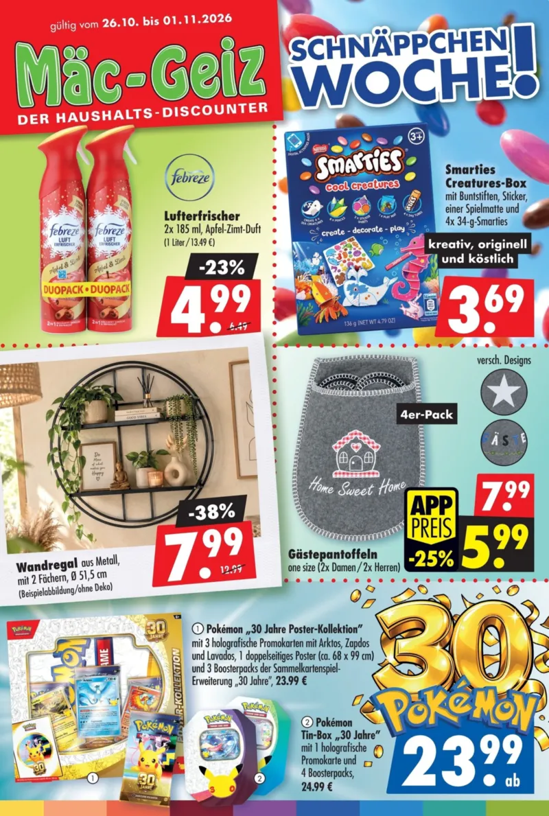 Mäc-Geiz Prospekt vom 26.10.2026, Seite 1