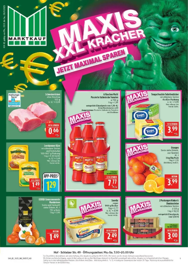 Marktkauf Prospekt vom 03.11.2025, Seite 1 Marktkauf Prospekt vom 03.11.2025, Seite 1