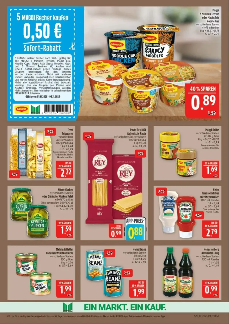 Marktkauf Prospekt vom 03.11.2025, Seite 20 Marktkauf Prospekt vom 03.11.2025, Seite 20