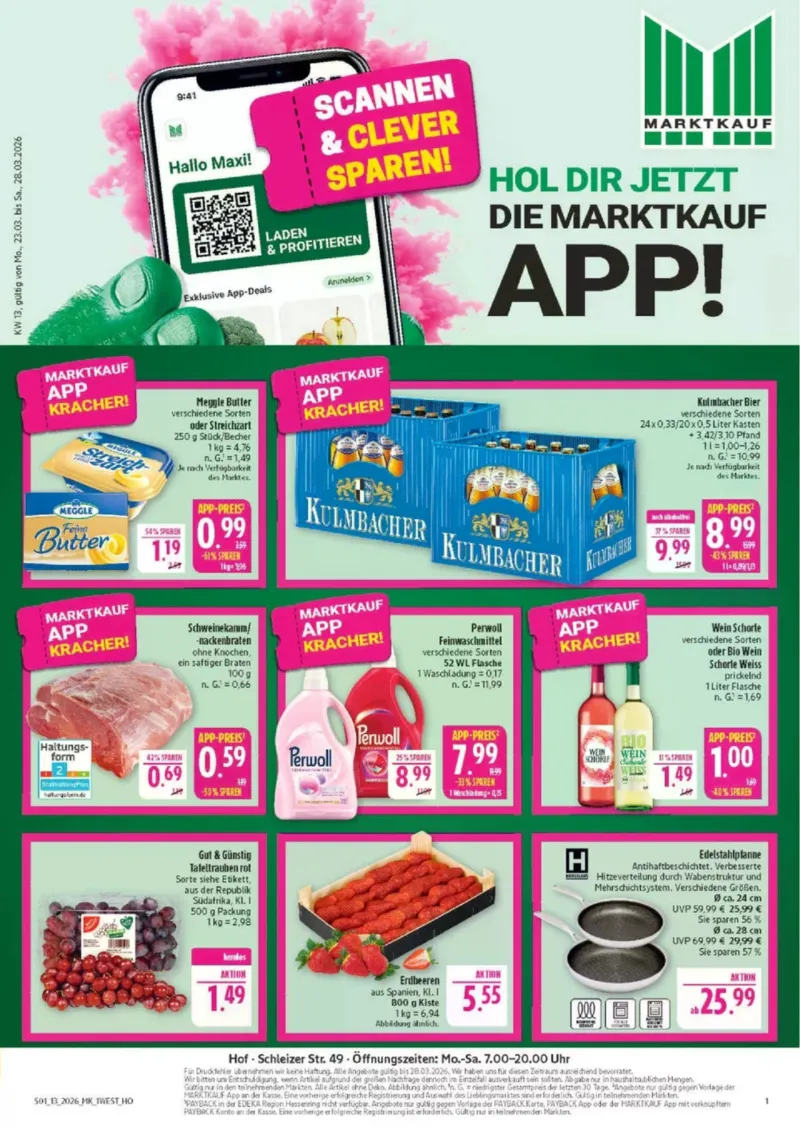 Marktkauf Prospekt vom 23.03.2026, Seite 1