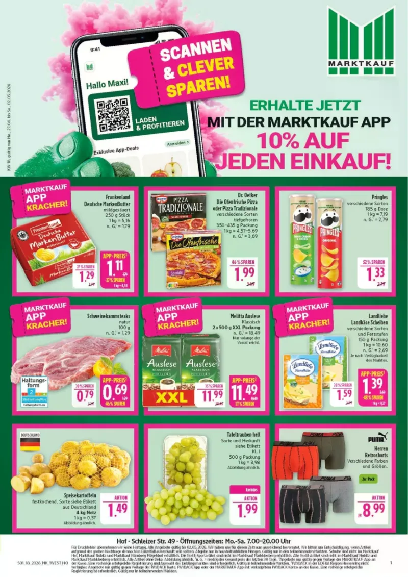 Marktkauf Prospekt vom 27.04.2026, Seite 1