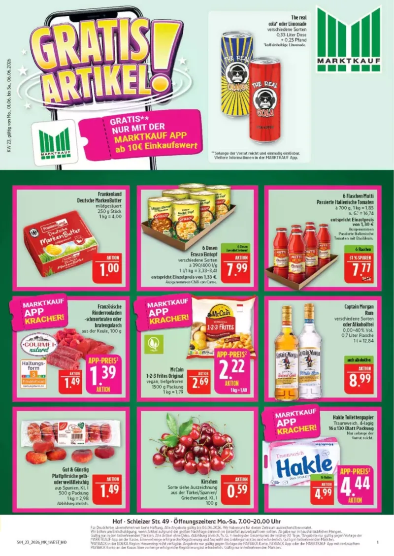 Marktkauf Prospekt vom 01.06.2026, Seite 1