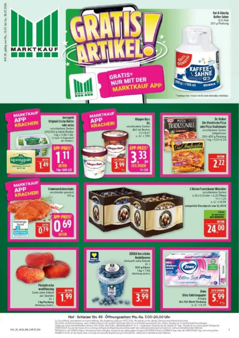 Marktkauf Prospekt vom 13.07.2026, Seite 1