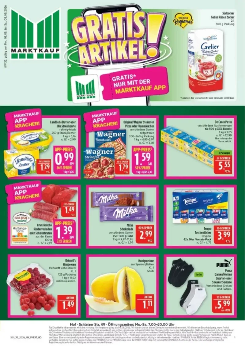 Marktkauf Prospekt vom 03.08.2026, Seite 1