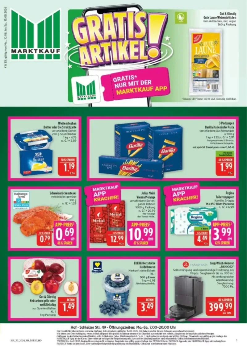 Marktkauf Prospekt vom 10.08.2026, Seite 1