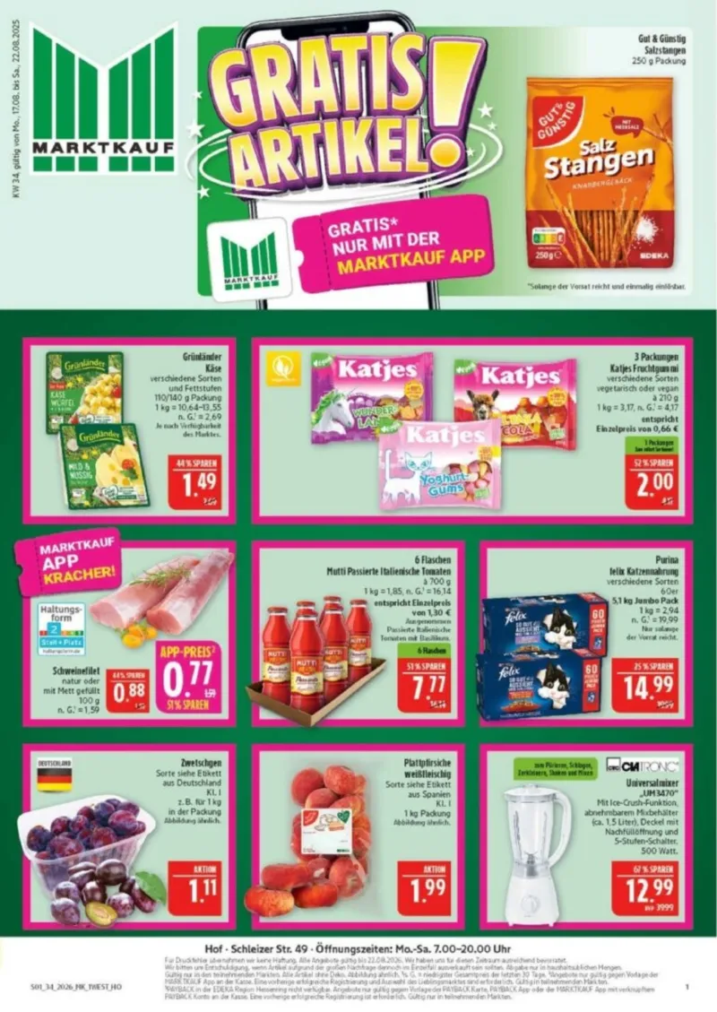 Marktkauf Prospekt vom 17.08.2026, Seite 1