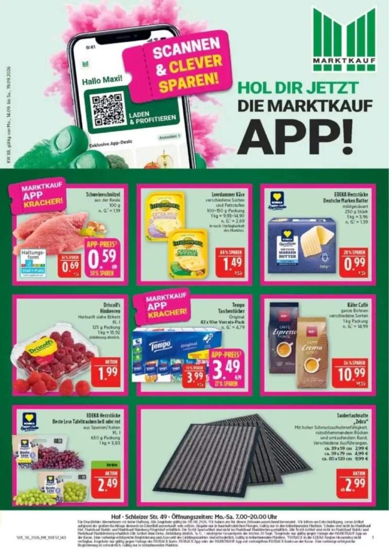 Marktkauf Prospekt vom 14.09.2026, Seite 1