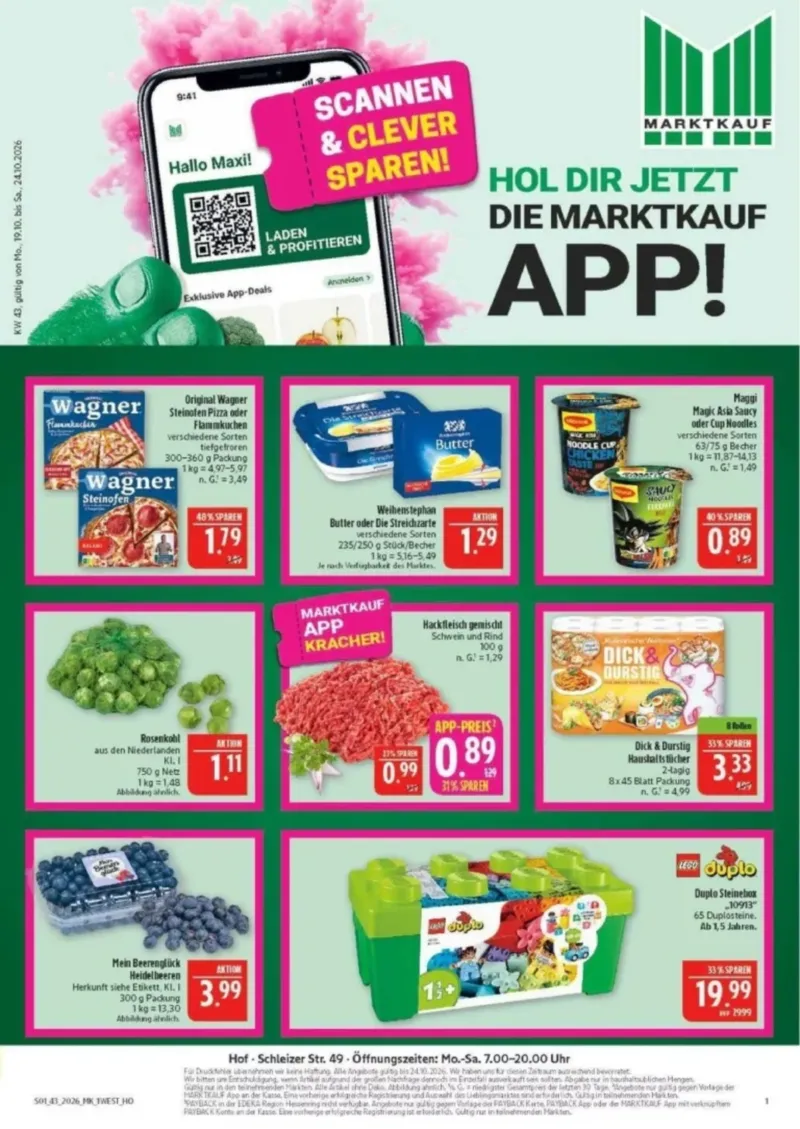 Marktkauf Prospekt vom 19.10.2026, Seite 1