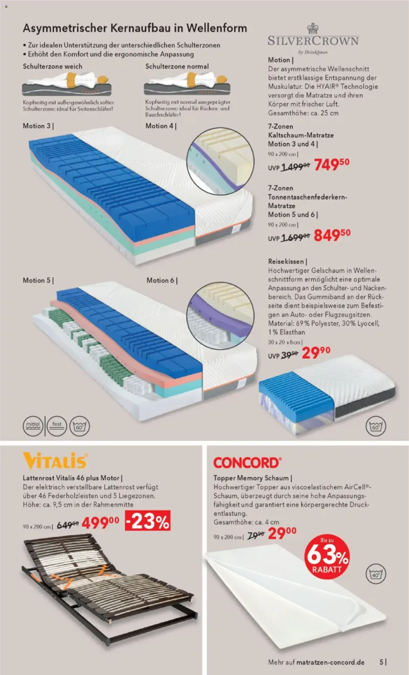 Matratzen Concord Prospekt vom 29.10.2025, Seite 5 Matratzen Concord Prospekt vom 29.10.2025, Seite 5