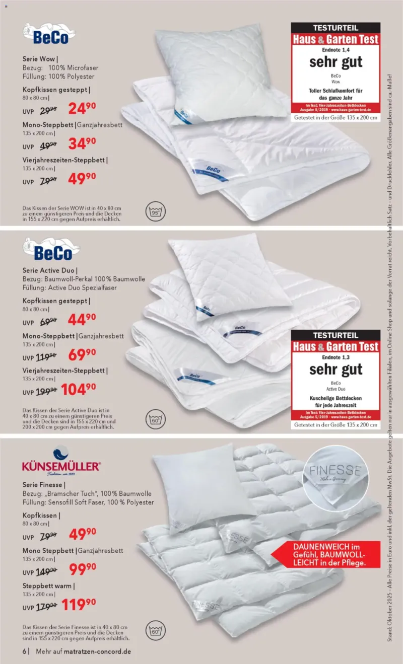 Matratzen Concord Prospekt vom 29.10.2025, Seite 6 Matratzen Concord Prospekt vom 29.10.2025, Seite 6