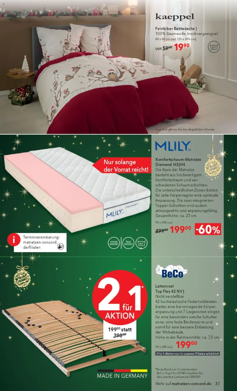 Matratzen Concord Prospekt vom 26.11.2025, Seite 3