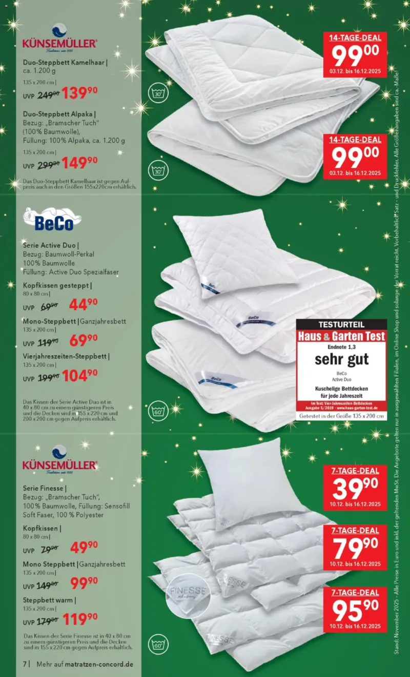 Matratzen Concord Prospekt vom 26.11.2025, Seite 7